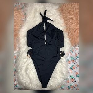 Black One Piece Bathing Suit
